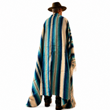 Mexican Serape Blanket - Sky Rainbow