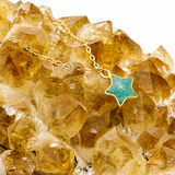 Amazonite Star Gold Necklace