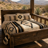 Mexican Wool Aztec Blanket – Desert Shadow