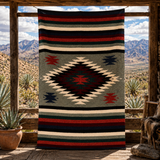 Green Sage Mexican Aztec Diamond Blanket – Sage Earth
