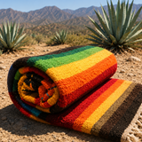 Mustard Mexican Aztec Diamond Blanket – Golden Sky