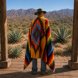 Mustard Mexican Aztec Diamond Blanket – Golden Sky