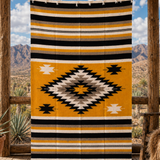 Gold Mexican Aztec Diamond Blanket – Solar Gold
