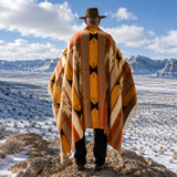 Mexican Wool Aztec Blanket – Desert Clay