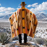 Mexican Wool Aztec Blanket – Desert Clay