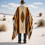 Mexican Wool Aztec Blanket XL – Golden Desert