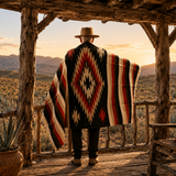 Rust Mexican Aztec Diamond Blanket – Ember Sand