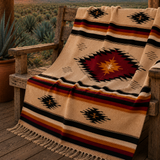 Rust Mexican Aztec Blanket XL – South West Sunset