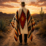 Rust Mexican Aztec Blanket XL – South West Sunset