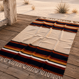 Mexican Wool Aztec Blanket – Desert Stone