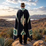 Blue Mexican Aztec Eagle Blanket – Sky Earth