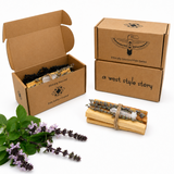 Palo Santo Cleansing Kit with Crystal & Lavender
