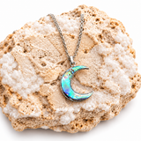 Abalone Moon Necklace – Gold and Silver Lunar Jewelry