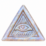 Moonstone Carving of the Mystic Star Evil Eye
