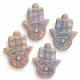 Labradorite Carving of Hamsa Hand
