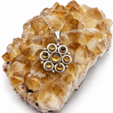 Citrine Daisy Sterling Silver Necklace – 1994