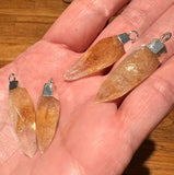 Citrine Point Sterling Silver Necklace