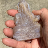 Golden Moonstone Crystal Ganesh Carving