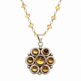 Citrine Daisy Sterling Silver Necklace – 1994