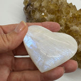 Rainbow Moonstone Crystal Heart Carving