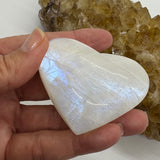 Rainbow Moonstone Crystal Heart Carving