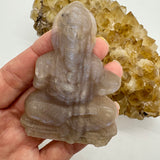 Golden Moonstone Crystal Ganesh Carving