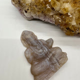 Golden Moonstone Crystal Ganesh Carving
