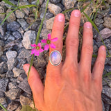 Moonstone Oval Shape Sterling Silver Ring