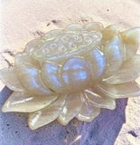 Moonstone Lotus Carving Crystal for Enlightenment & Transformation