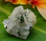 Crystals ~ Quartz + Chrysocolla Cluster