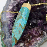 Crystals ~ Ocean Jasper High Point Necklace