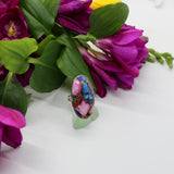 Rings ~ Oyster Turquoise + Pink Opal 925 Sterling Silver ALL SIZE PRE ORDER ONLY!