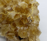 Gemstone Collection ~ Herkimer Droplet Necklace