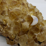 Moonstone Mini Moon Gold Necklace