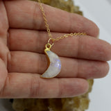 Moonstone Mini Moon Gold Necklace