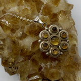 Citrine Daisy Sterling Silver Necklace – 1994