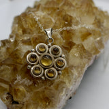 Citrine Daisy Sterling Silver Necklace – 1994