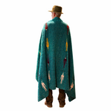 Teal Mexican Thunderbird Blanket – Teal Oasis
