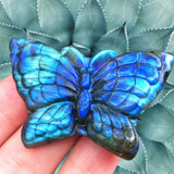 Crystals~ Labradorite Butterfly Carving