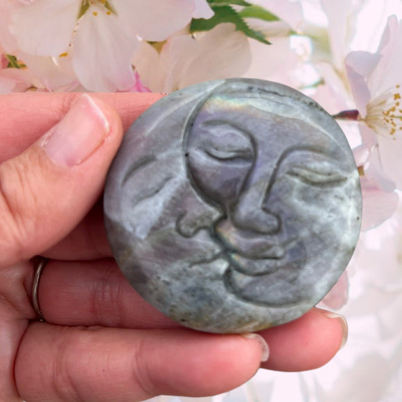 Crystals~ Labradorite Eclipse Carving