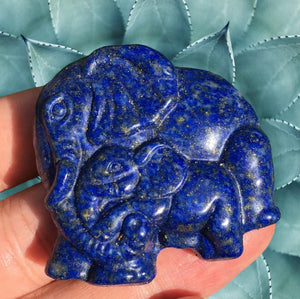 Crystals ~ Lapis Lazuli Elephant Family
