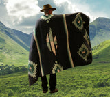 Mexican Blanket ~ Blue Eagle Design (Navy) - SHIPS FREE!
