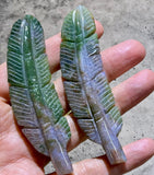 Crystals ~ Moss Agate Reiki Feathers