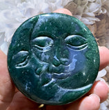 Crystals ~ Moss Agate Eclipse Moon