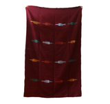 Mexican Blanket ~ Thunderbird (Wine) - SHIPS FREE!