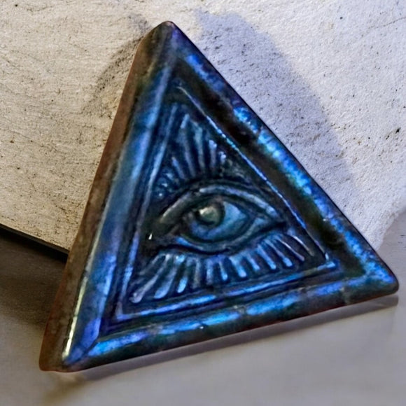 Labradorite Carving of the Mystic Star Evil Eye