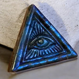 Labradorite Carving of the Mystic Star Evil Eye