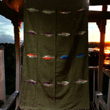 Mexican Blanket ~ Thunderbird (Olive Green) - SHIPS FREE!