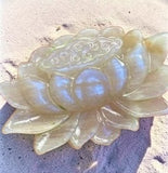 Moonstone Lotus Carving Crystal for Enlightenment & Transformation