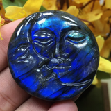 Crystals~ Labradorite Purple Flash Eclipse Carving